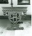 Center table, Walnut, carved., North Italian or French